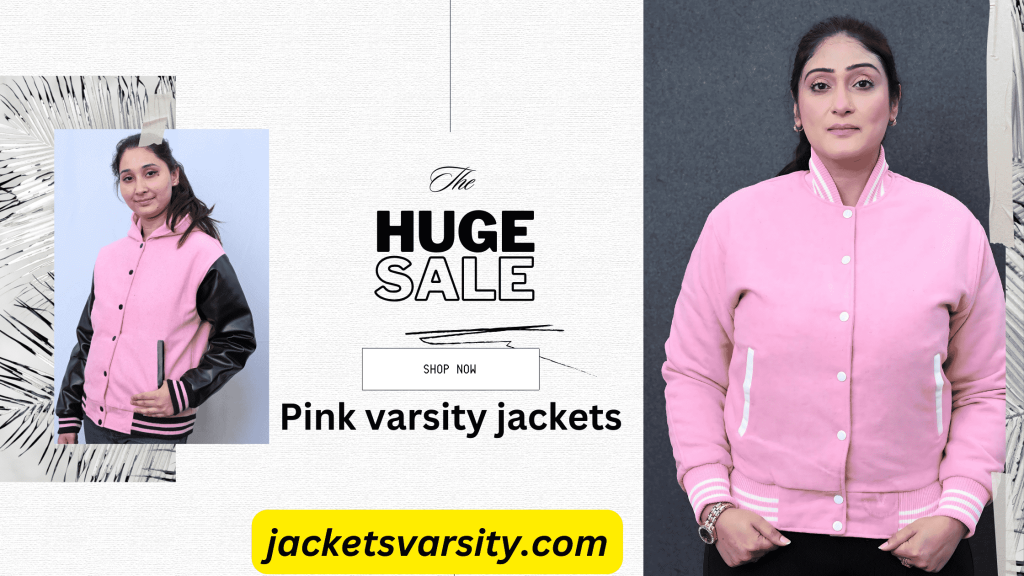 Pink varsity jackets