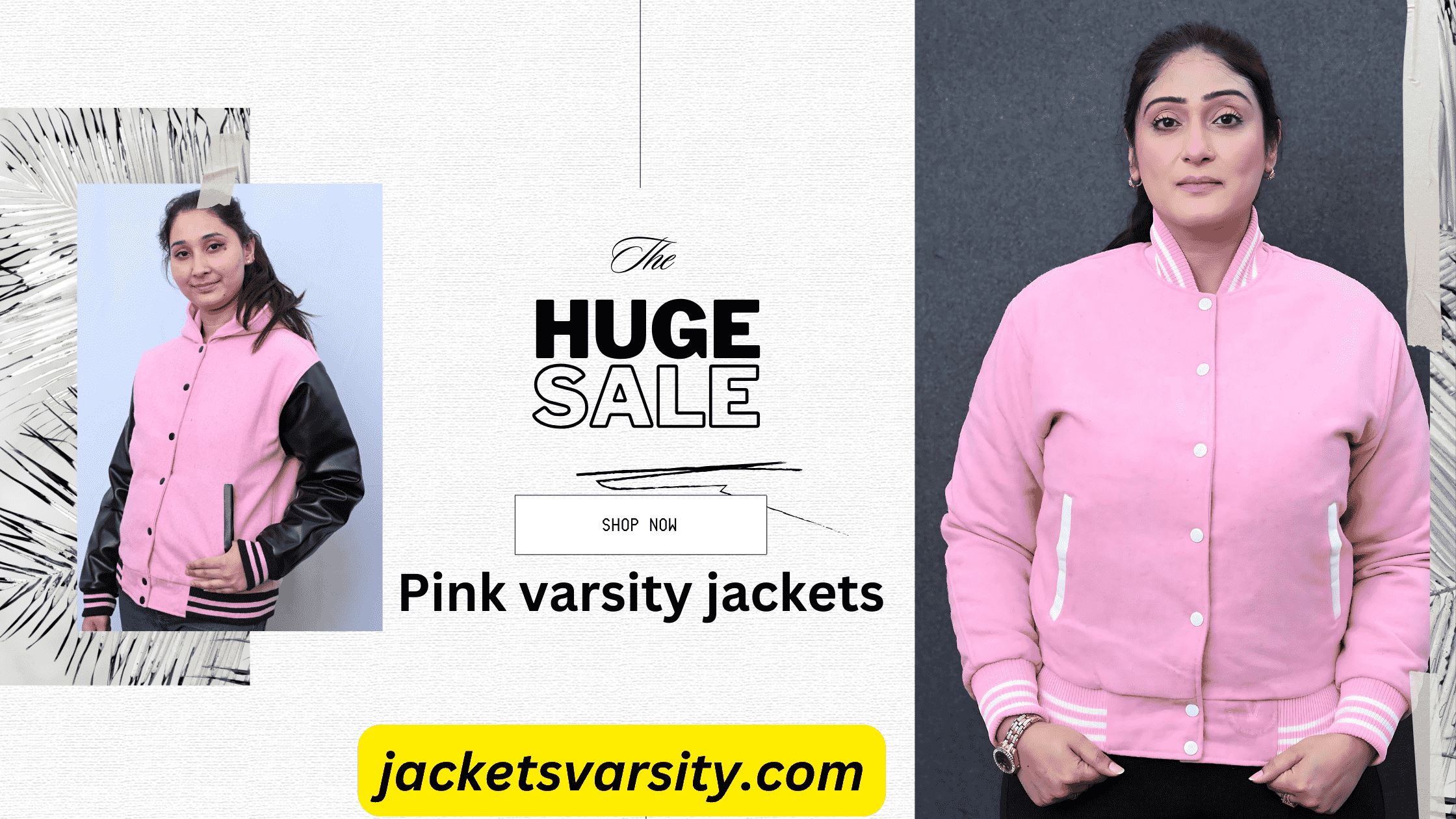 Pink varsity jackets