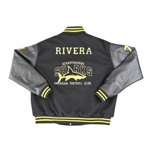 Black and Yellow Varsity Jacket