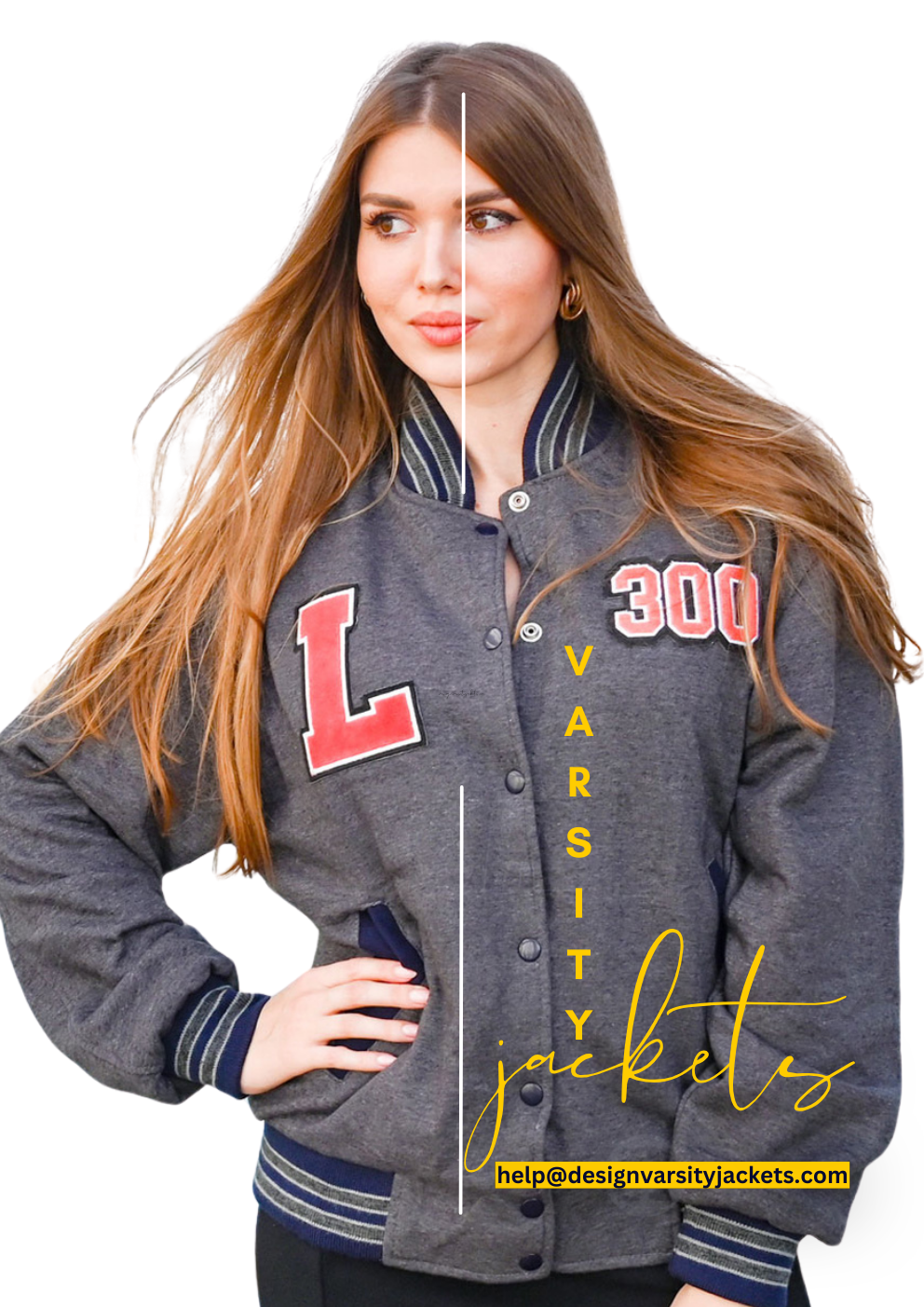 Custom Cotton Varsity Jacket Women