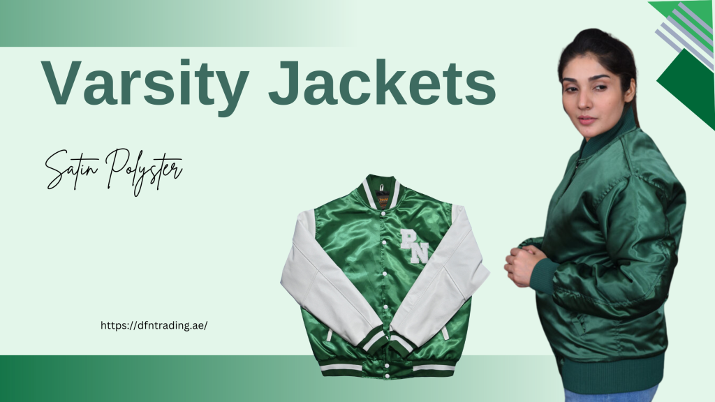 Women Varsity Jacket Satin