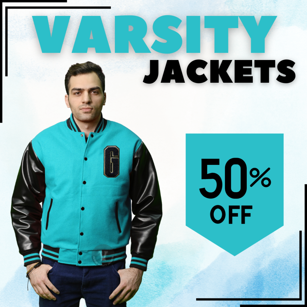 Custom Varsity Jackets Columbia Blue