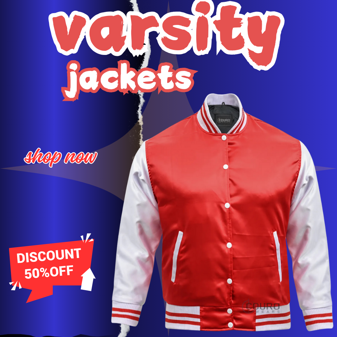 Custom Varsity Jackets Red White