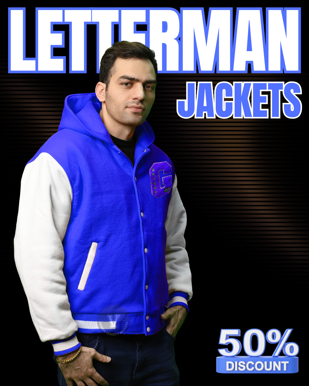 Men Custom Letterman Jackets