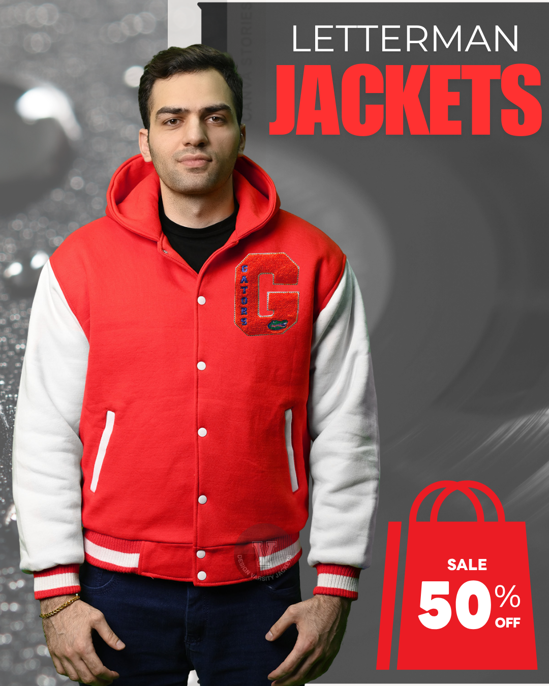 Letterman Jacket red