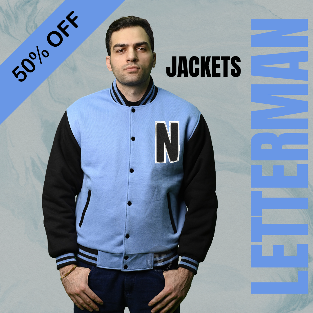 Custom Letterman Jackets Cotton Fleece