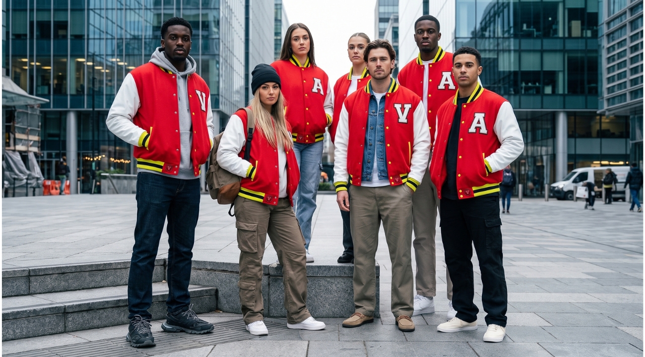 Cotton Fleece Varsity Jackets For Unisex