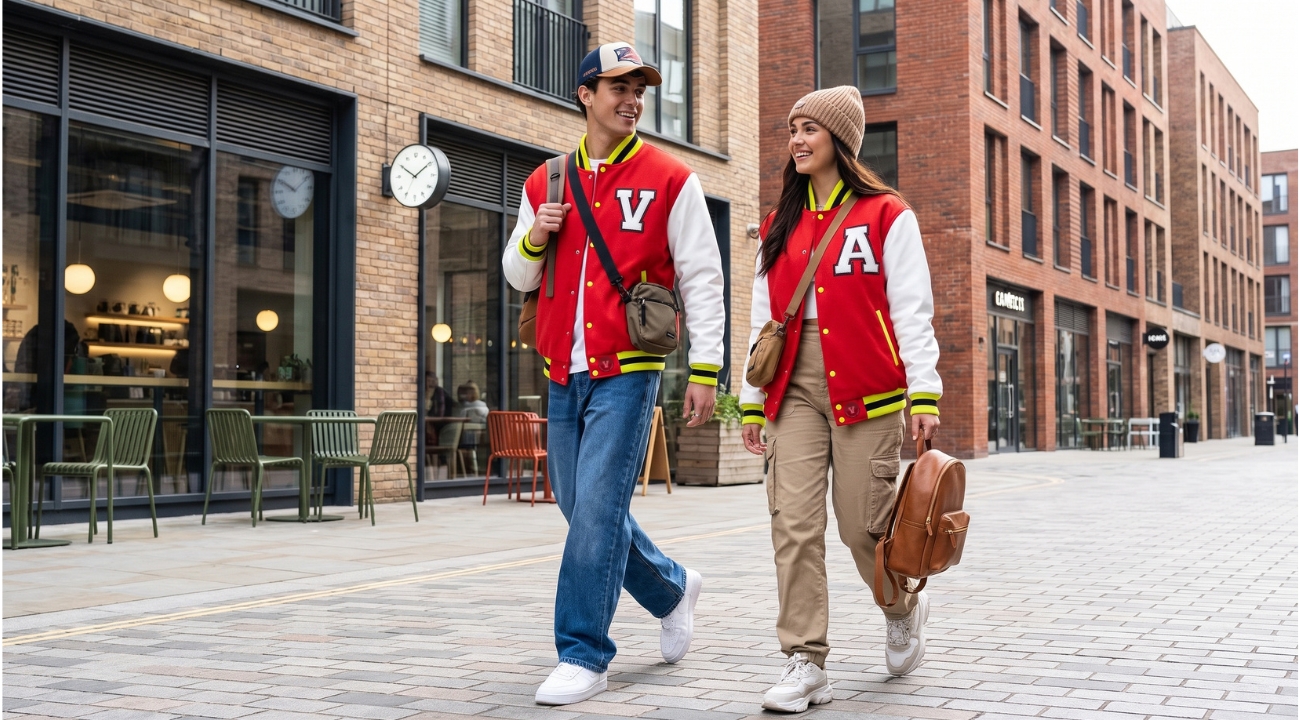 Cotton Fleece Varsity Jackets For Unisex