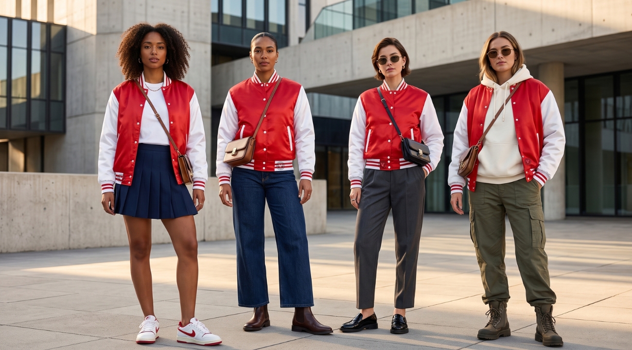 Varsity Jackets For Women Outfits