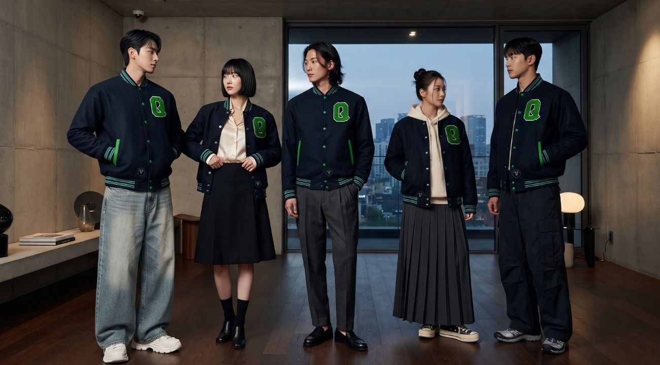 Varsity Jackets in Seoul K-Fashion Trends