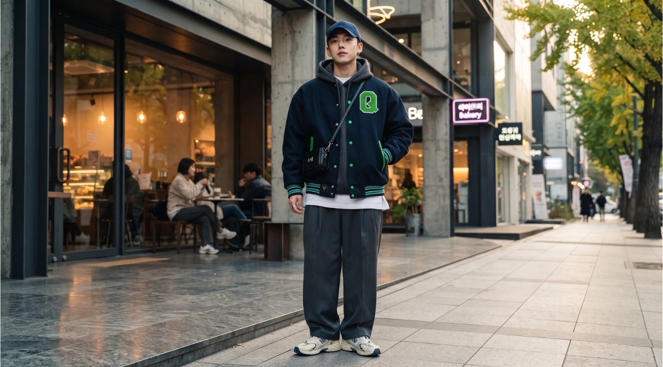 Varsity Jackets in Seoul K-Fashion Trends