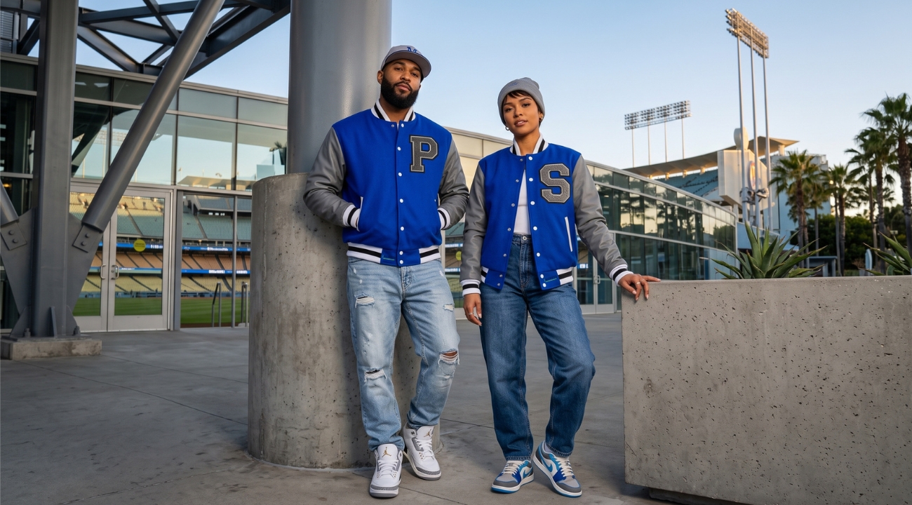 Wool And Leather Baseball Jackets Custom Made