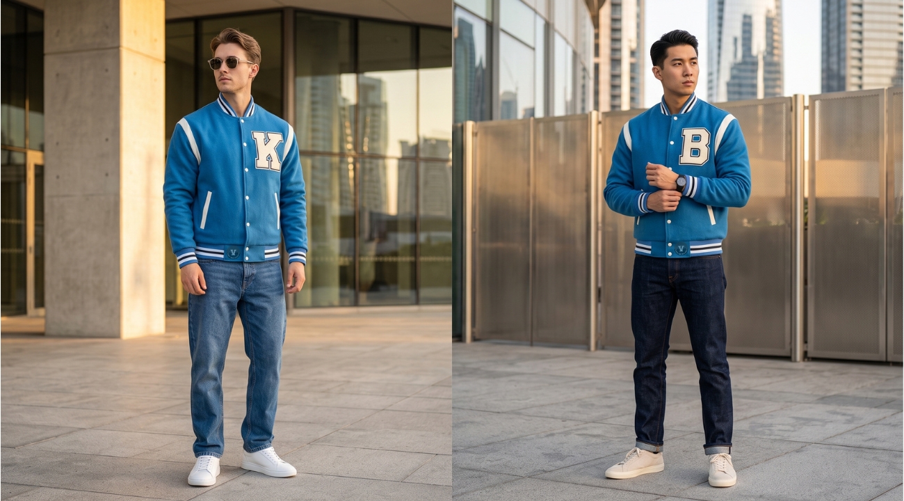 Wool Leather Varsity Jackets Custom