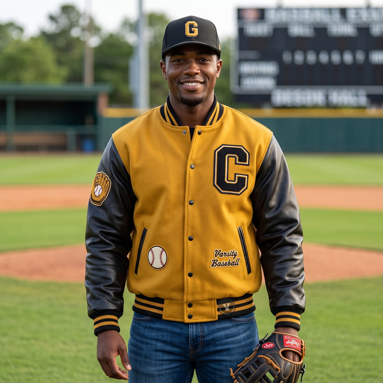 Team Baseball Jackets With Patches