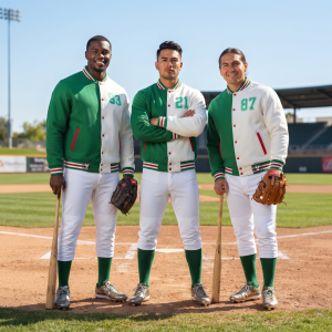 Two Tone Baseball Jackets For Sports Teams