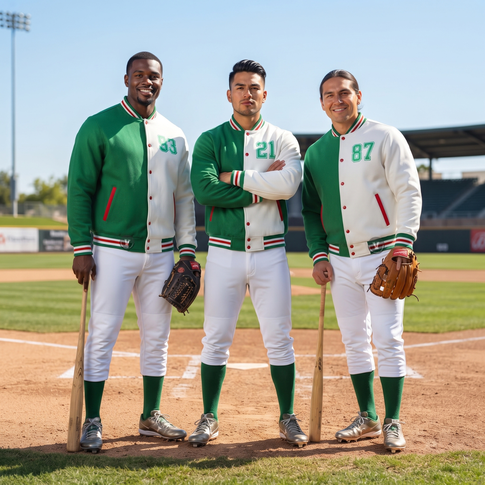 Two Tone Baseball Jackets For Sports Teams