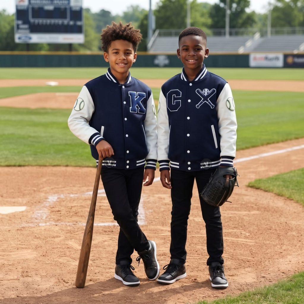 baseball jackets for kids with initials