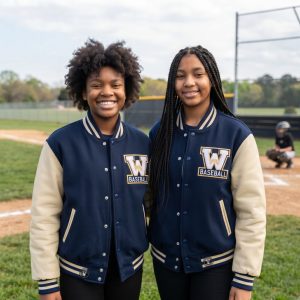 custom baseball jackets for women near me