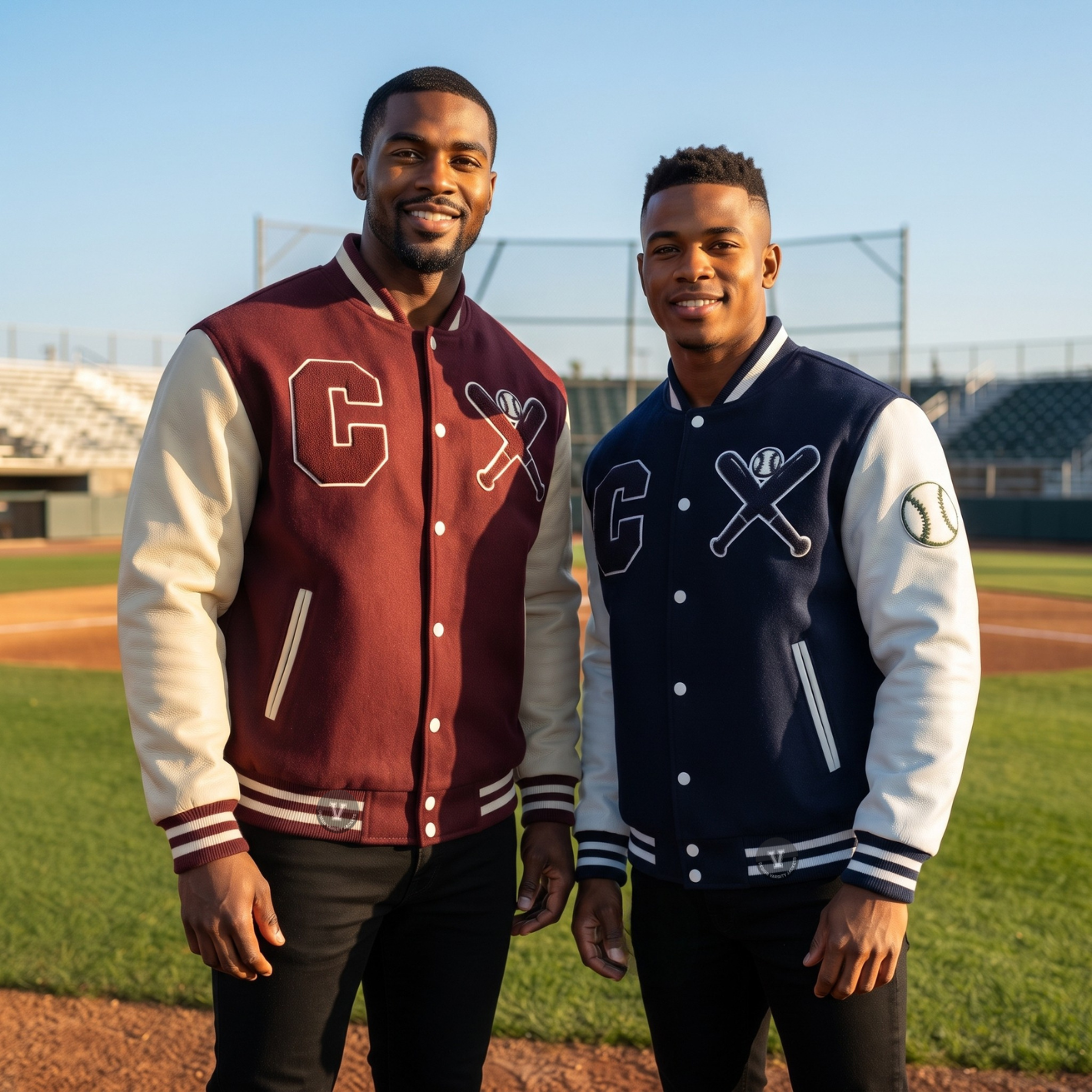 custom color baseball jackets