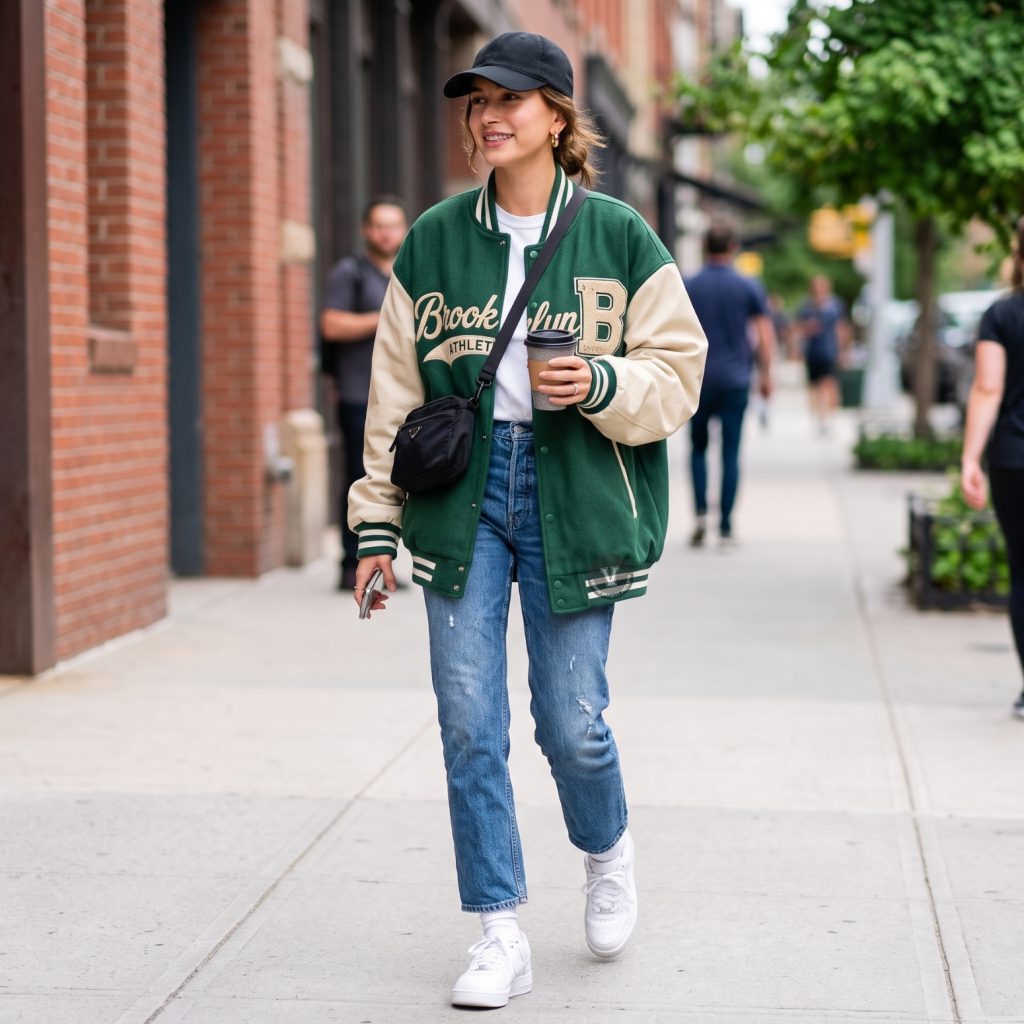 oversized baseball jackets for women fashion