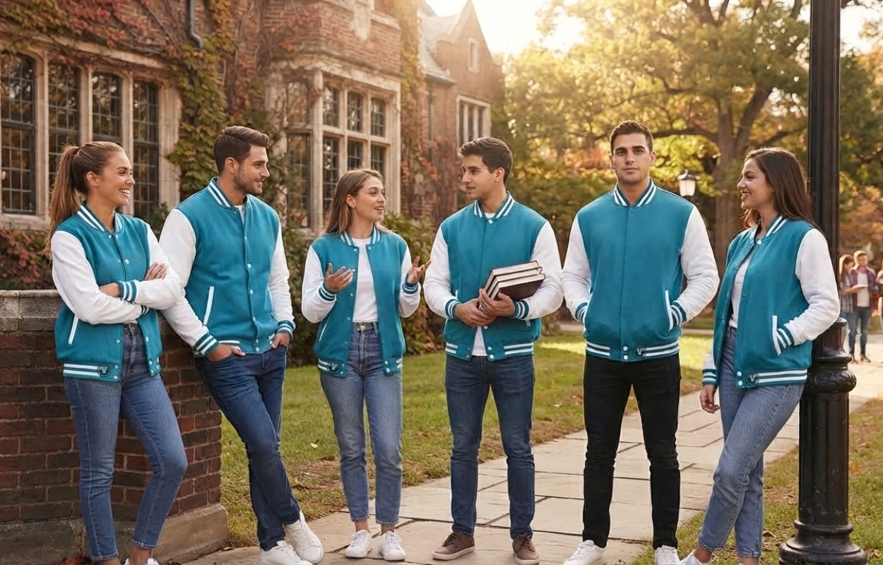 varsity jackets with waterproof coating